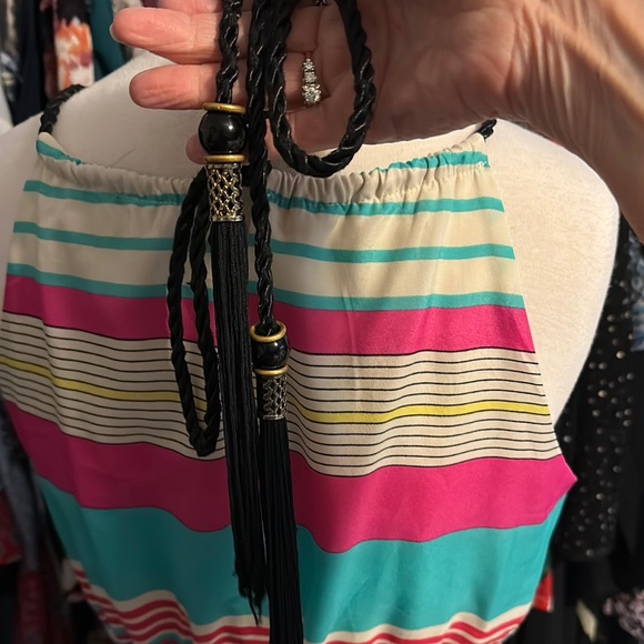 Gibson Latimet Striped Multicolor Sleeveless Dress - Picture 6 of 6